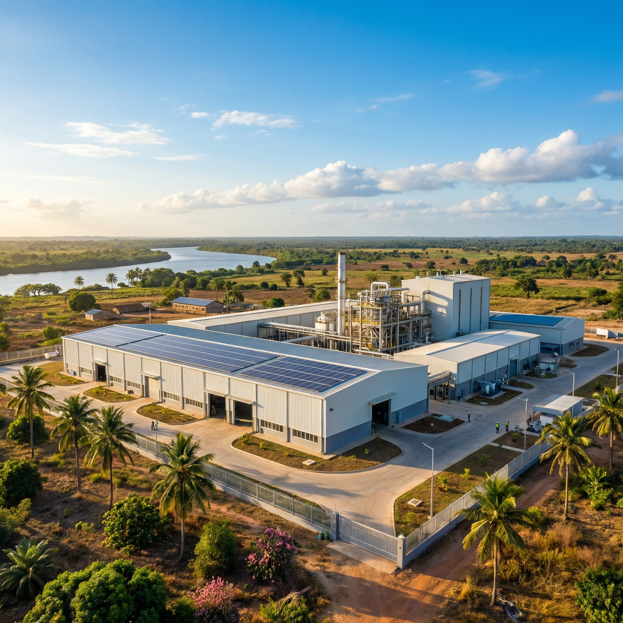 Usine industrielle solaire en Guinée-Bissau